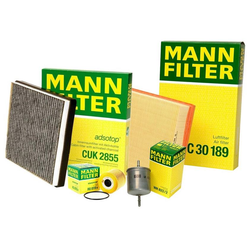 Volvo Air / Cabin Air / Fuel / Engine Oil Filter Kit 30630754 - MANN-FILTER 3725290KIT